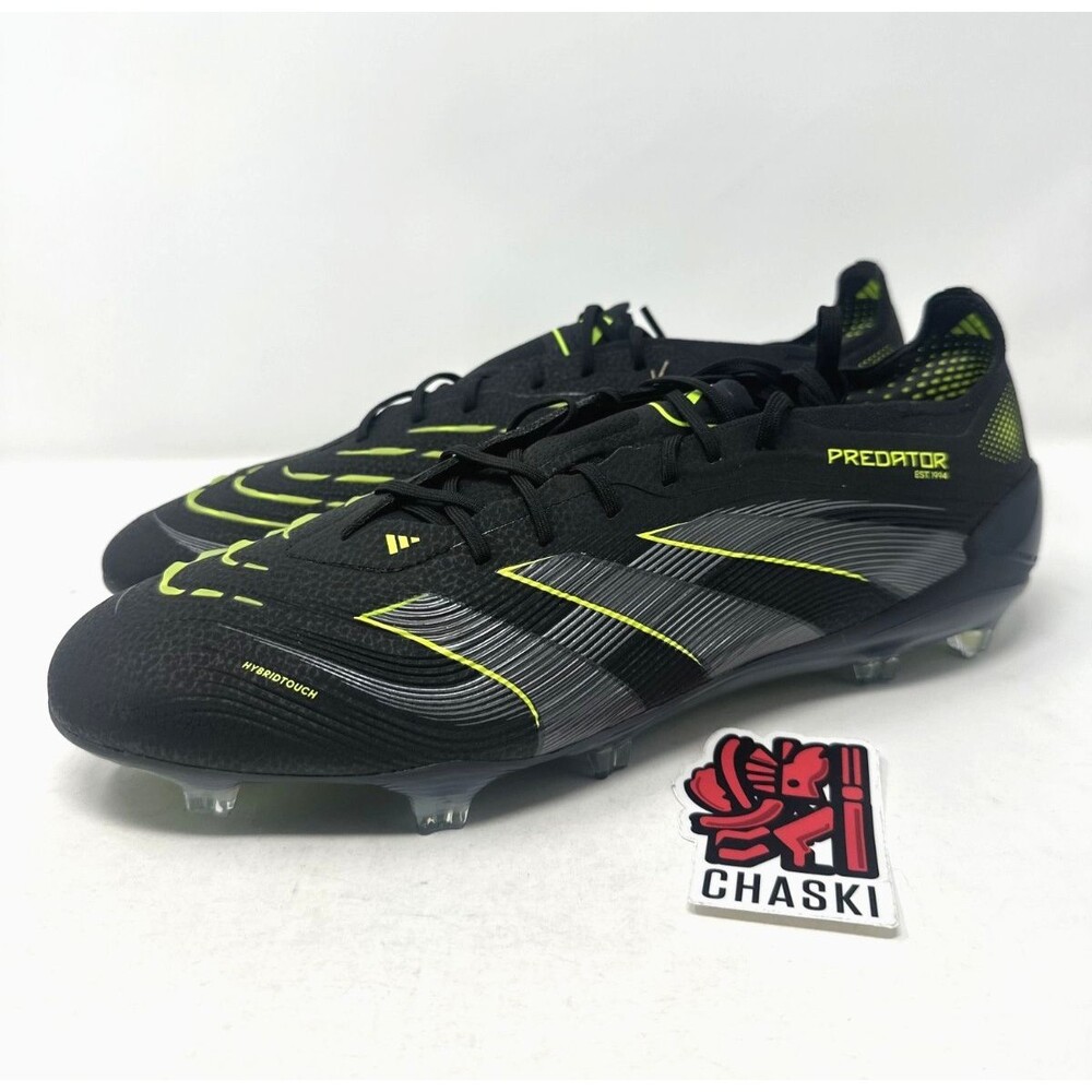 Adidas Predator Elite FG Electric Stealth Pack Men’s Soccer Cleats JI1085 Men 13